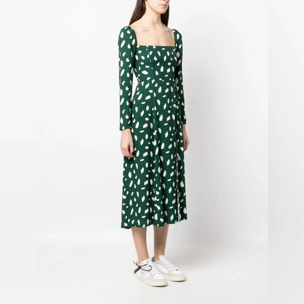 Reformation Sigmund paint-splatter midi dress (98% New) - Picture 1 of 5